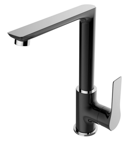 Productfoto Casma eenhendel keukenmengkraan zwart/chroom 294277