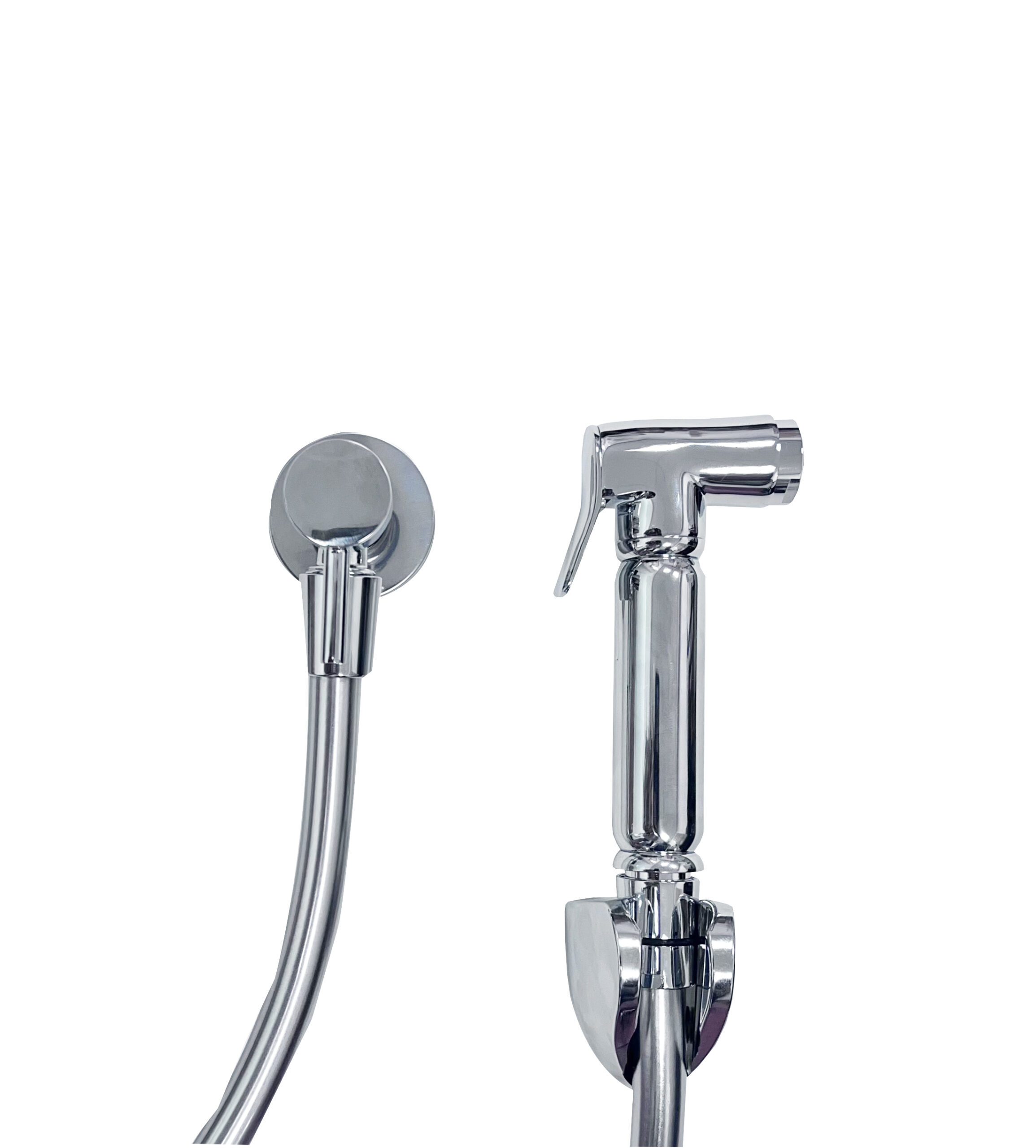 Productfoto complete set knijp handdouche+slang+hoekstopkraan 294301