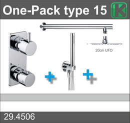 Productfoto one-pack inbouwthermostaatset type 15 (20cm ufo) 294506