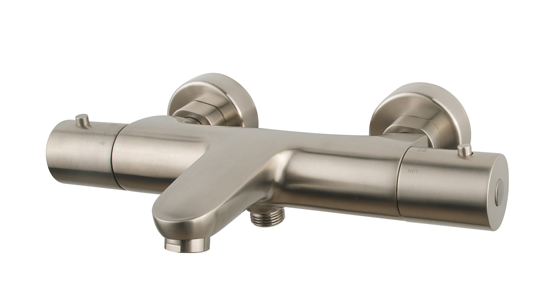Productfoto Caral thermostatische badmengkraan geborsteld staal PVD 294931