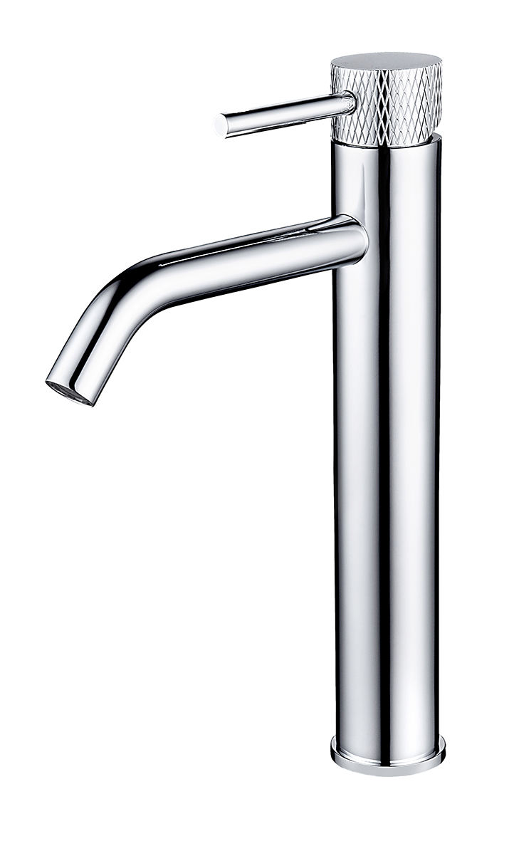 Productfoto Ribbd XL wastafelkraan hoog chroom 295310