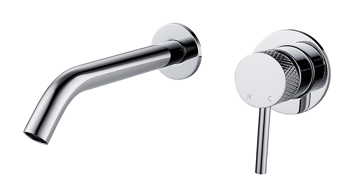 Productfoto Ribbd eenhendel wastafelkraan inbouw compleet chroom 295330