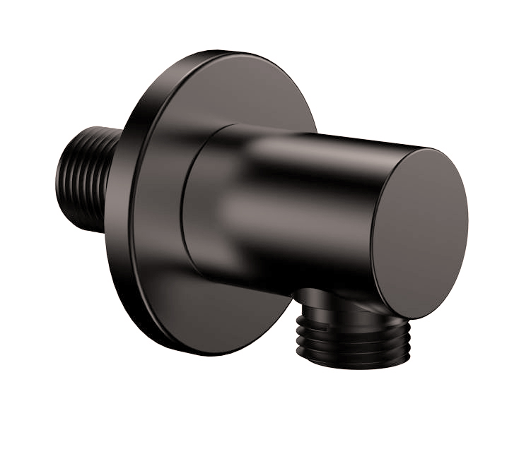 Productfoto UniMatch wandaansluitbocht rond 1/2" gunmetal PVD 295801