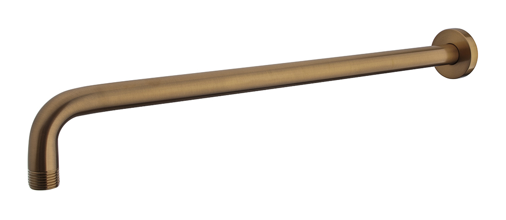 Productfoto UniMatch douchearm met muurbevestiging 45 cm geborsteld brons koper PVD 295885