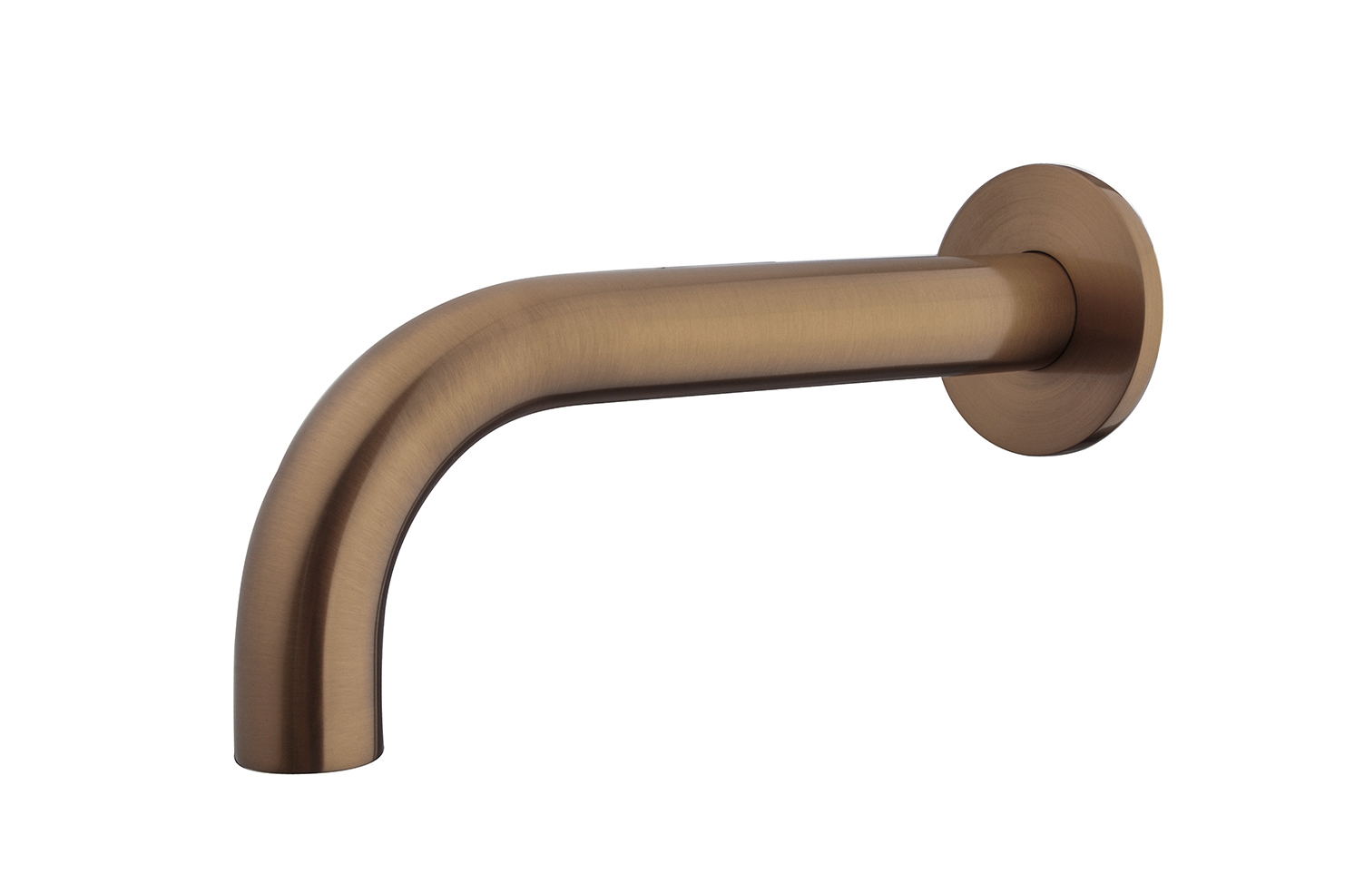 Productfoto Caral baduitloop rond 20 cm 1/2'' geborsteld brons koper PVD 295948