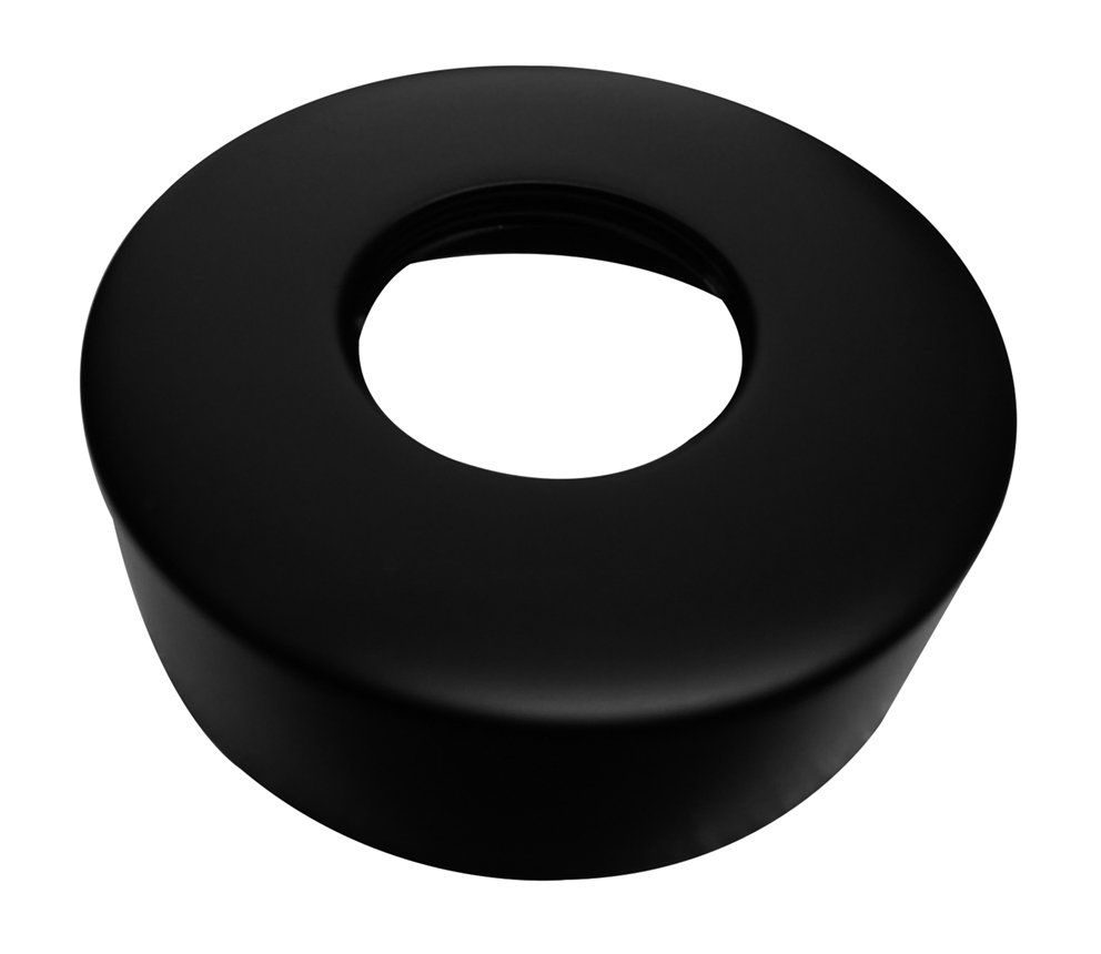 Productfoto Caral rozet voor thermostatische regendoucheset opbouw mat zwart 296015