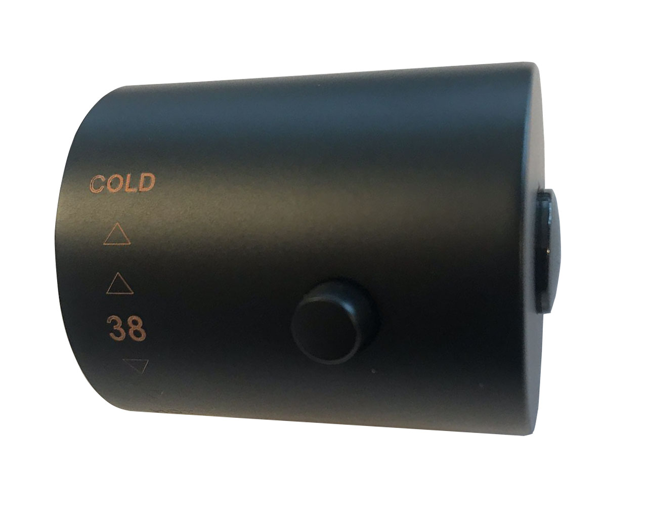Productfoto Caral thermostaatknop voor thermostatische regendoucheset opbouw mat zwart 296055