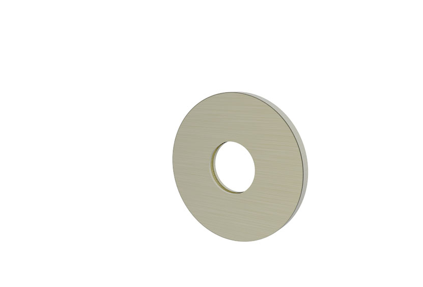 Productfoto Slim rozet uitloop eenhendel wastafelkraan 50 mm geborsteld staal PVD 296184