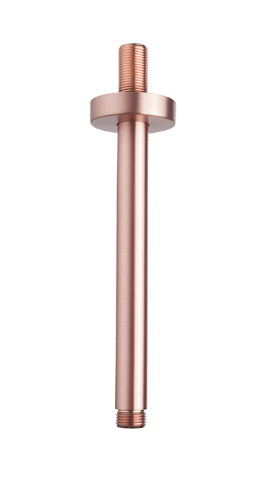 Productfoto UniMatch douchearm met plafondbevestiging 20 cm geborsteld koper 296810