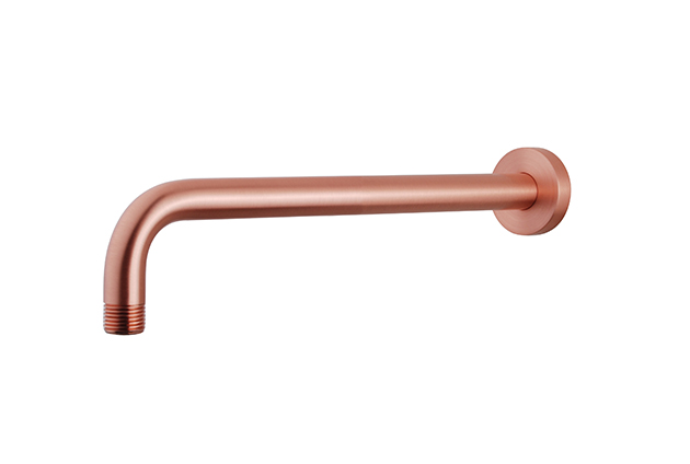 Productfoto UniMatch douchearm met muurbevestiging 35 cm geborsteld koper 296880