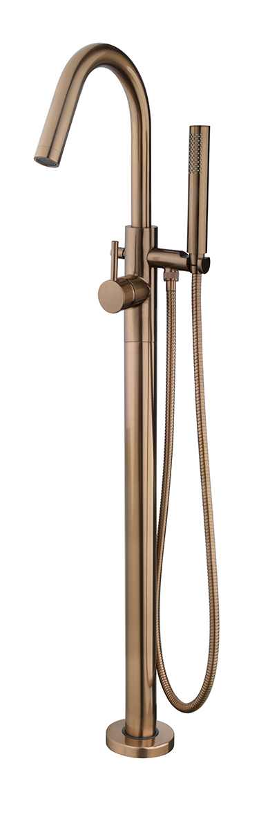 Productfoto Caral badmengkraan vrijstaand geborsteld brons koper PVD 296922