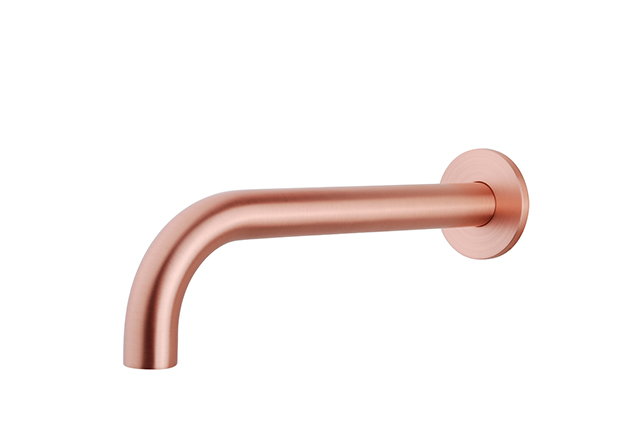 Productfoto Caral baduitloop rond 25 cm 1/2'' geborsteld koper 296945