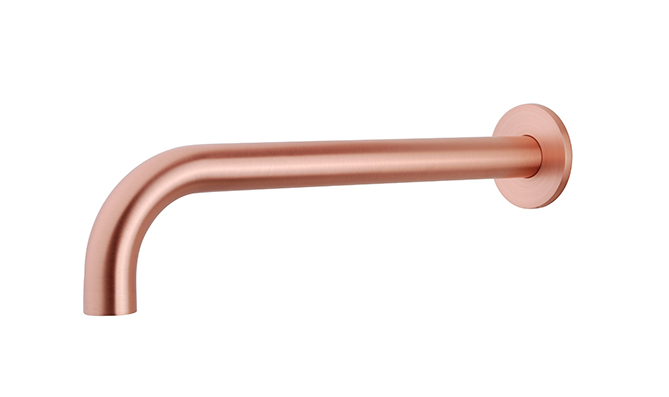 Productfoto Caral baduitloop rond 30 cm 1/2'' geborsteld koper 296946