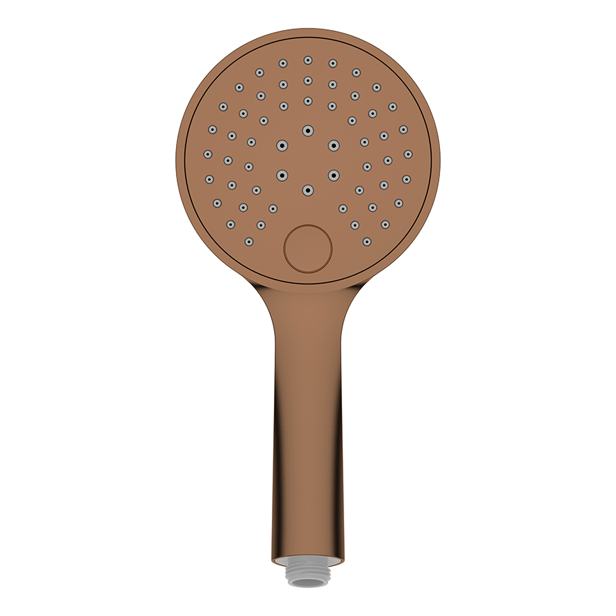 Productfoto UniMatch handdouche 3 standen Ø 12 cm geborsteld brons koper PVD 296953