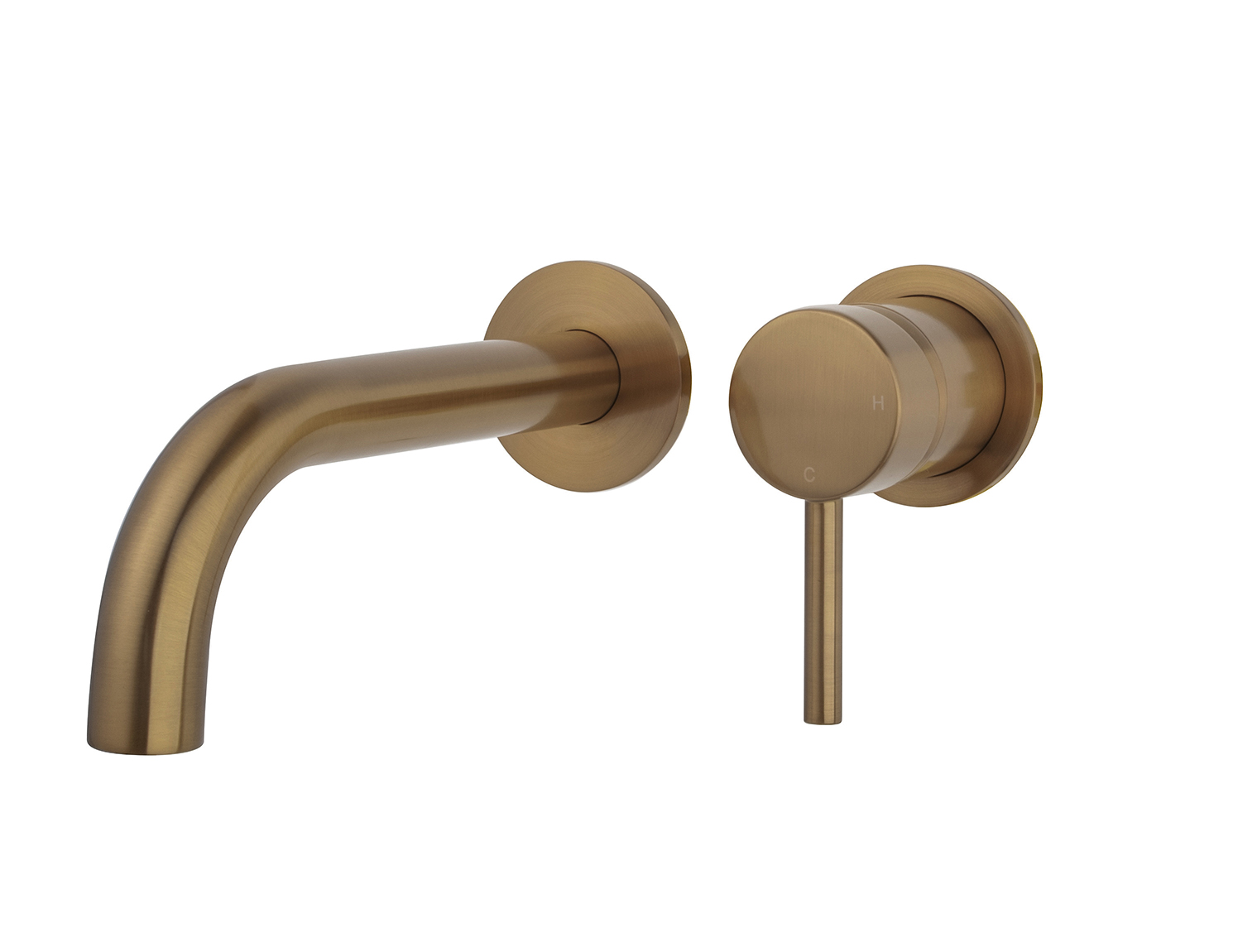 Productfoto Caral afbouwdeel eenhendel wastafelkraan met coldstart geborsteld brons koper PVD 297152