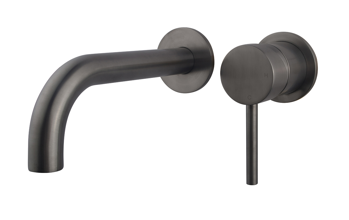 Productfoto Caral afbouwdeel eenhendel wastafelkraan met coldstart gunmetal PVD 297156