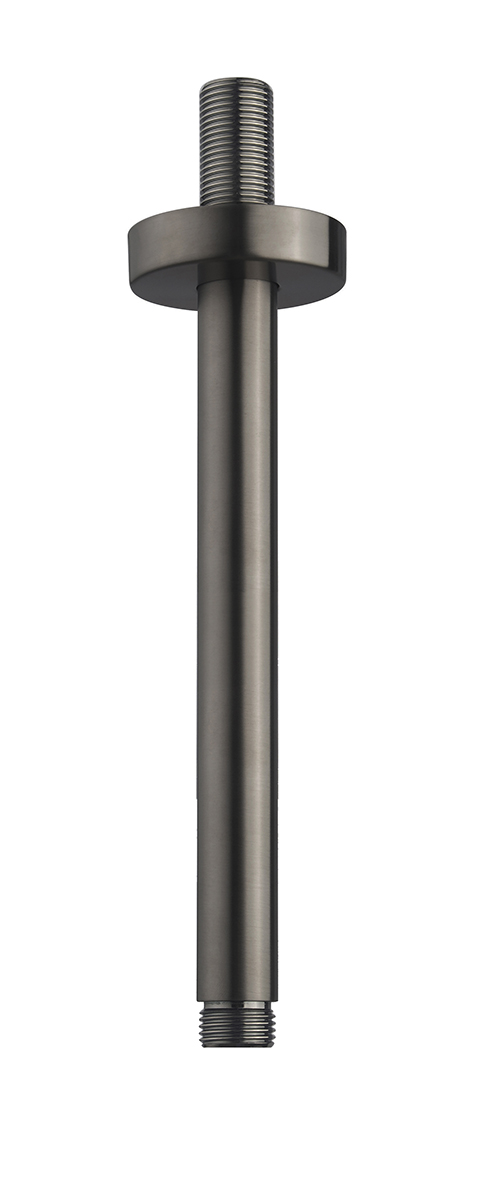 Productfoto UniMatch douchearm met plafondbevestiging 20 cm gunmetal PVD 297810