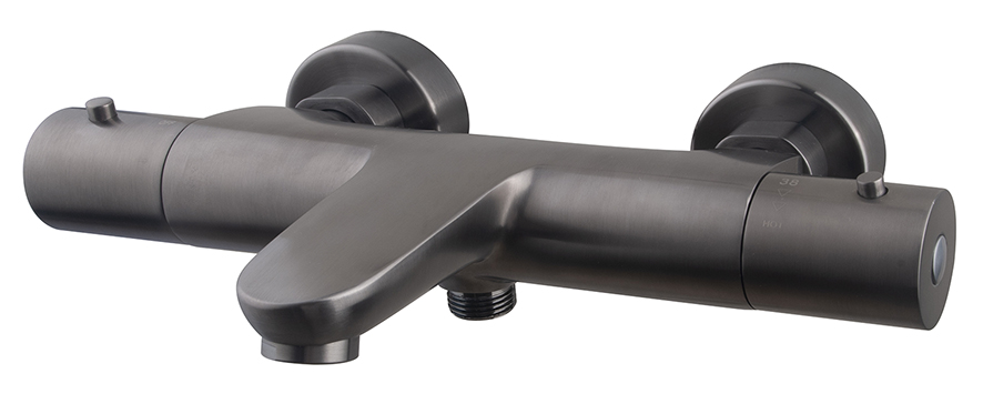 Productfoto Caral thermostatische badmengkraan gunmetal PVD 297933