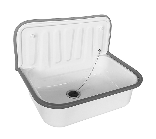 Productfoto Uitstortgootsteen plaatstaal 50