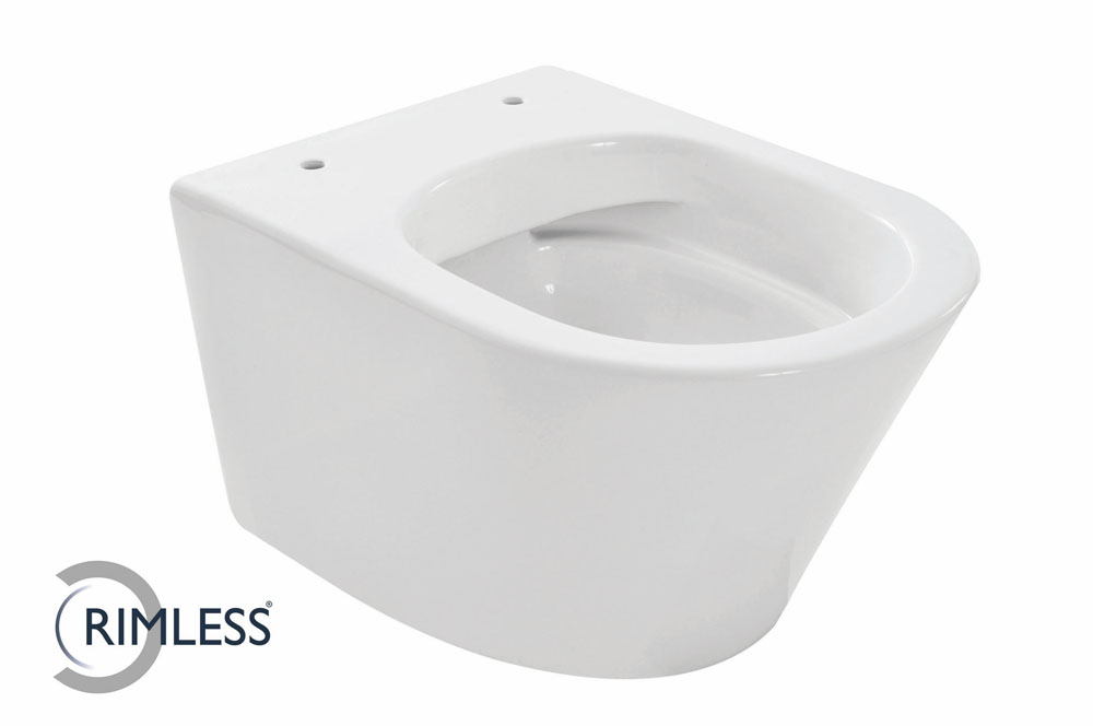 Productfoto Vesta junior wandcloset rimless verkort glans wit 323433