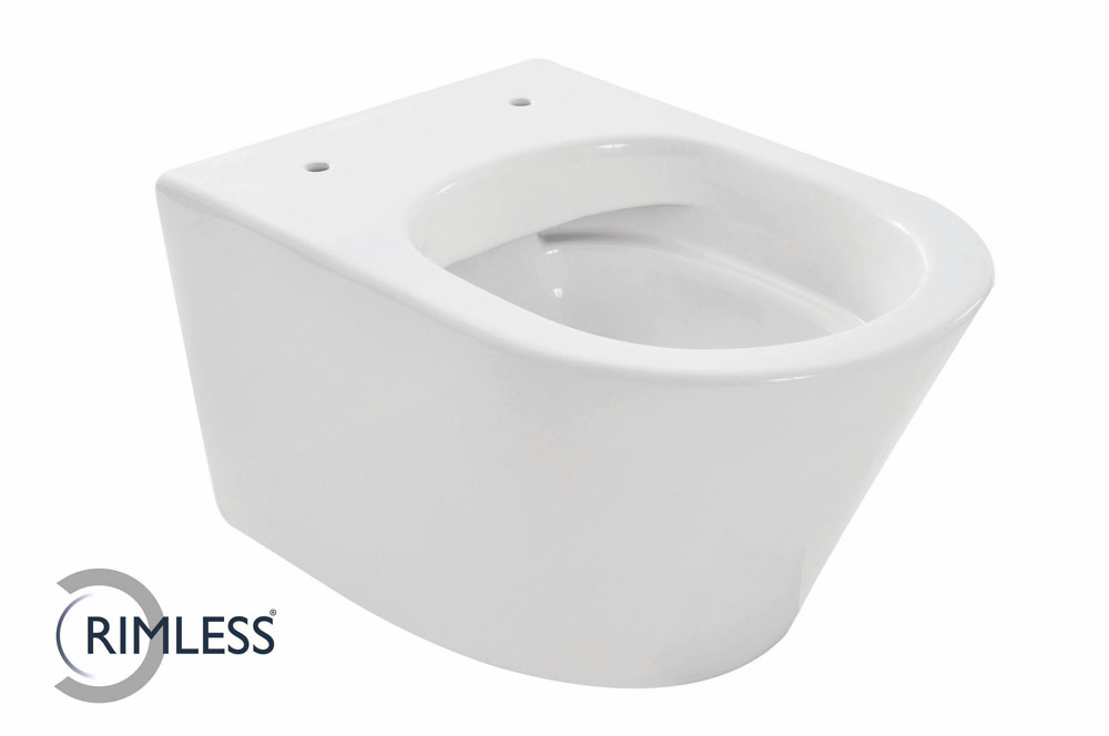 Productfoto Vesta wandcloset rimless glans wit 323450