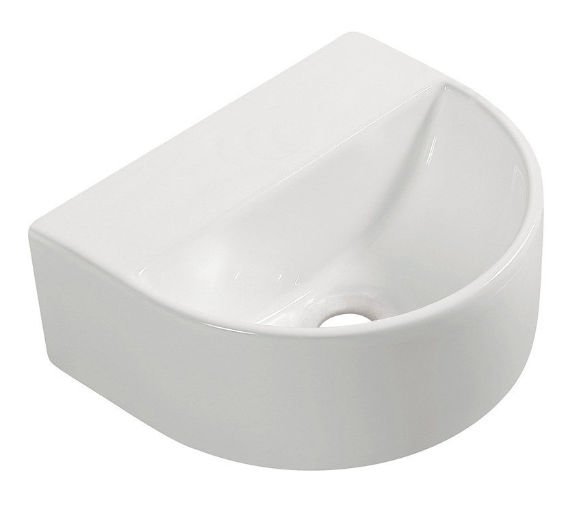 Productfoto Lara fontein zonder kraangat 30 x 25 x 12 cm keramiek glans wit 323513
