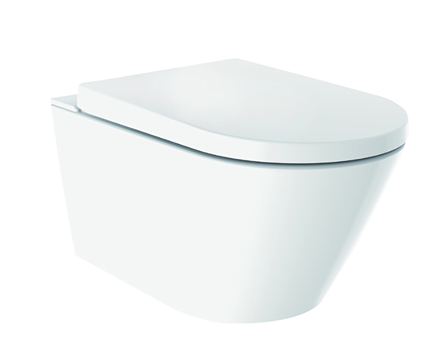 Productfoto Vesta eco douche wc rimless glans wit 323620