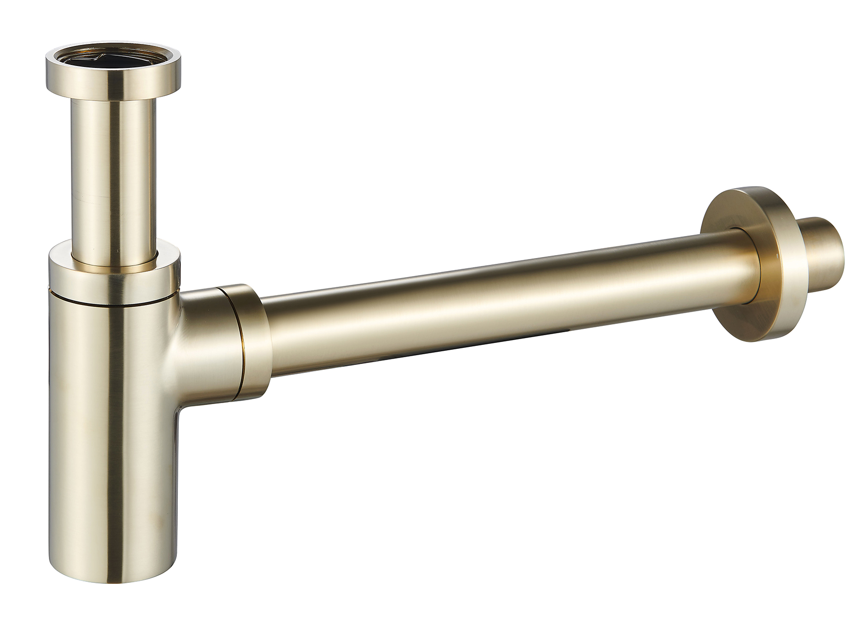 Productfoto UniMatch wastafelsifon 5/4" x 32 mm geborsteld messing PVD 332425