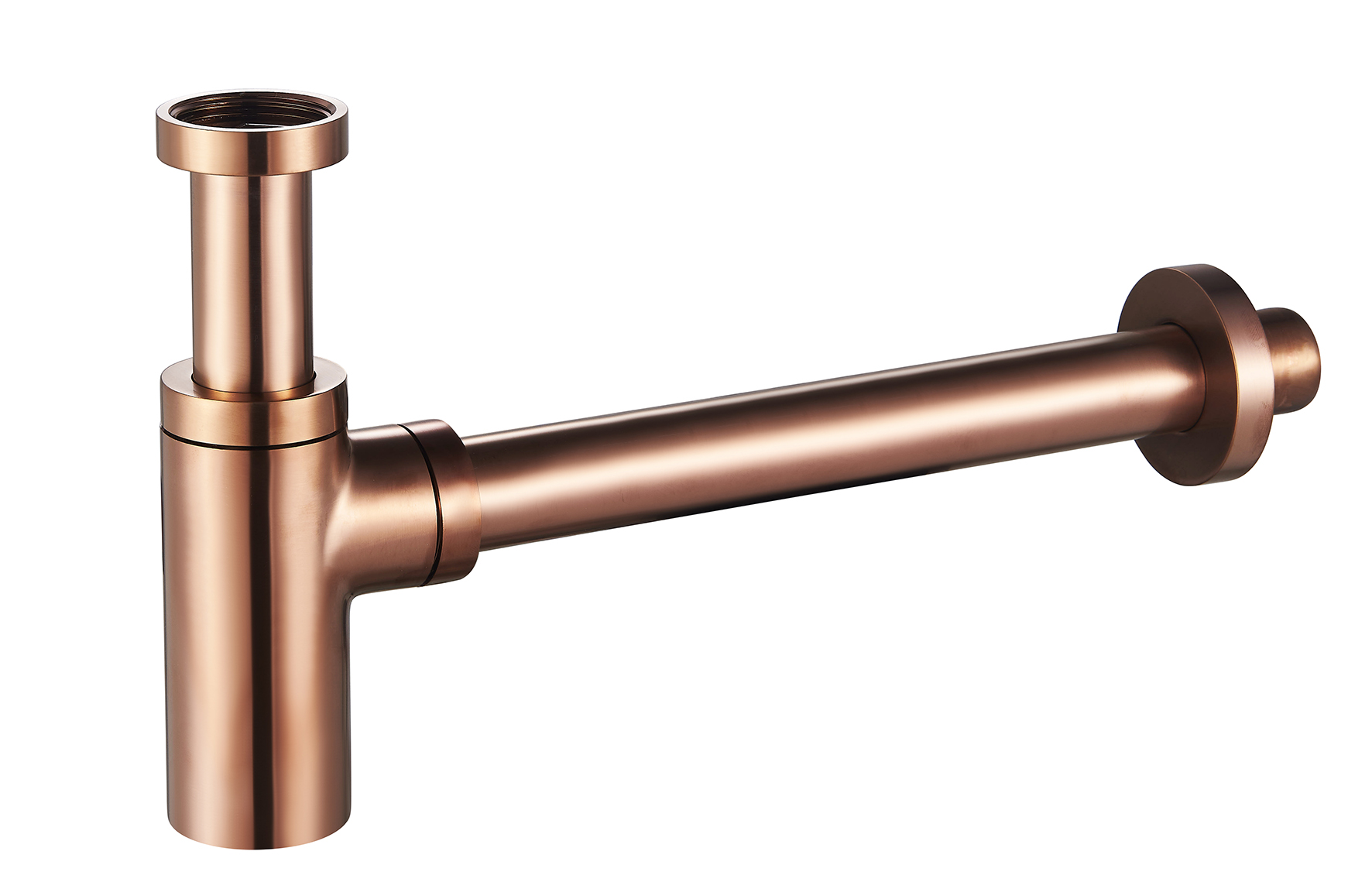Productfoto UniMatch wastafelsifon 5/4" x 32 mm geborsteld brons koper PVD 332426
