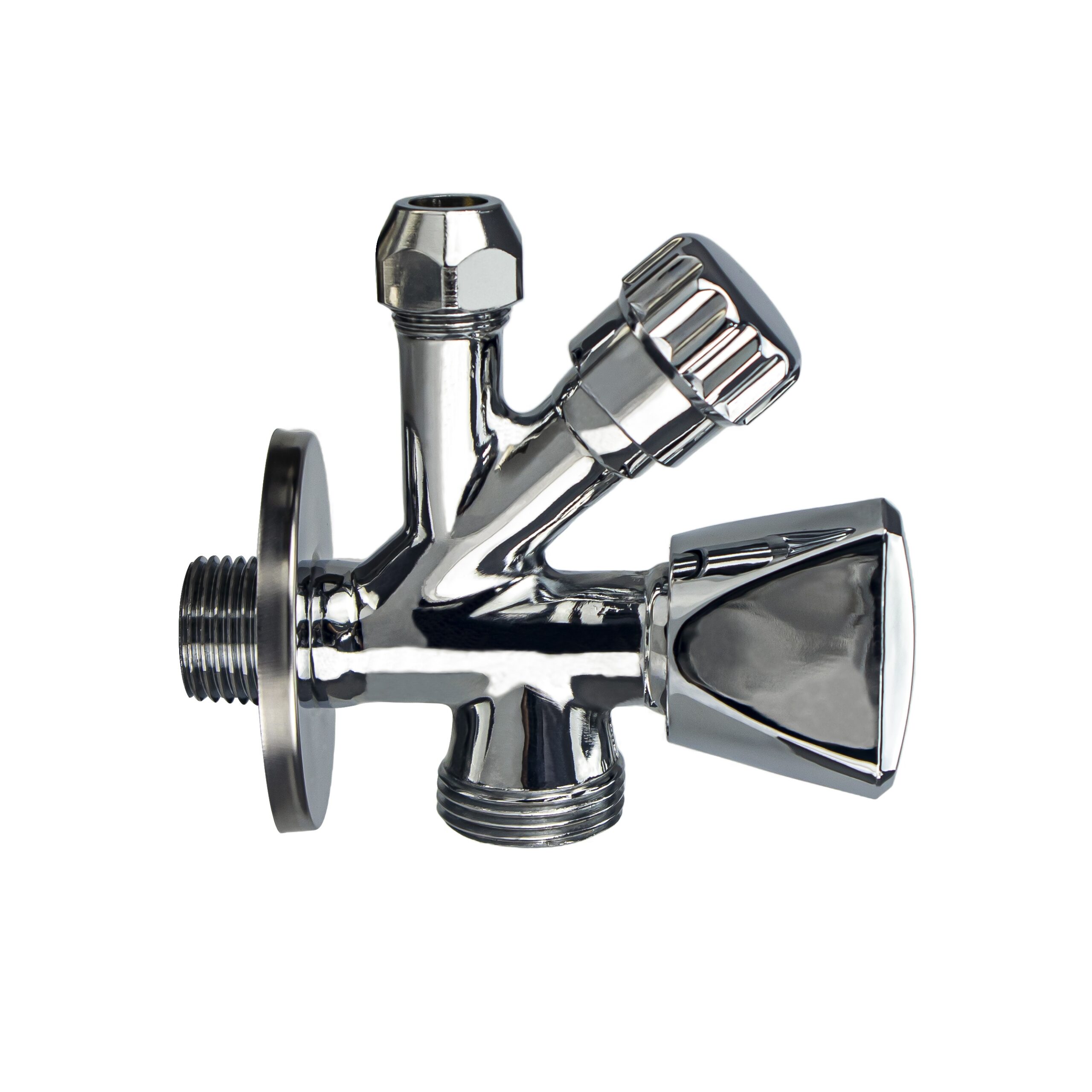 Productfoto Combinatie kraantje 1/2 x 3/4 x 10mm chroom 333622