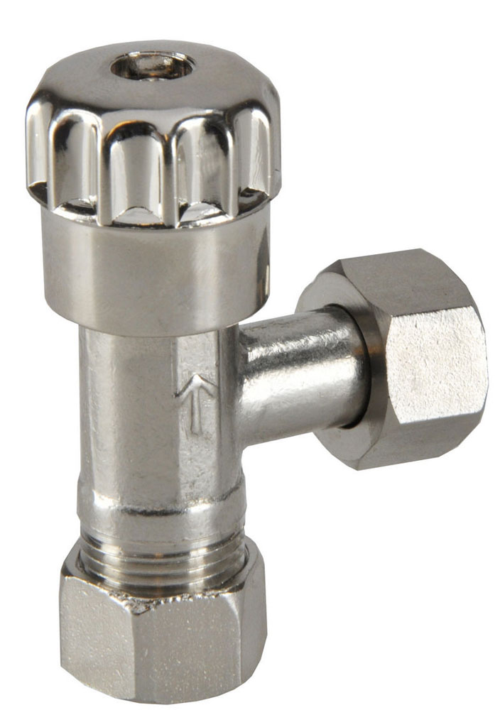 Productfoto Hoekstopkraan Kiwa 3/8" bi x 12 mm knel verchroomd 333648