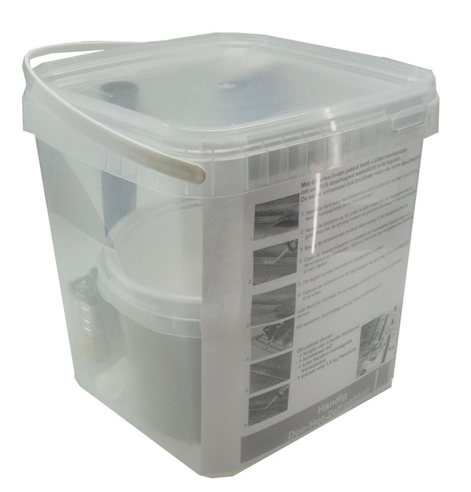 Productfoto Riko Universele afdichtingsset voor douchegoot/inbouwbox inbouwnis 334149