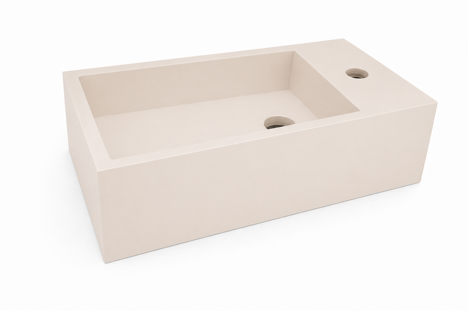 Productfoto Lotte fontein rechts 40 x 22 x 10 cm solid surface beige 364048