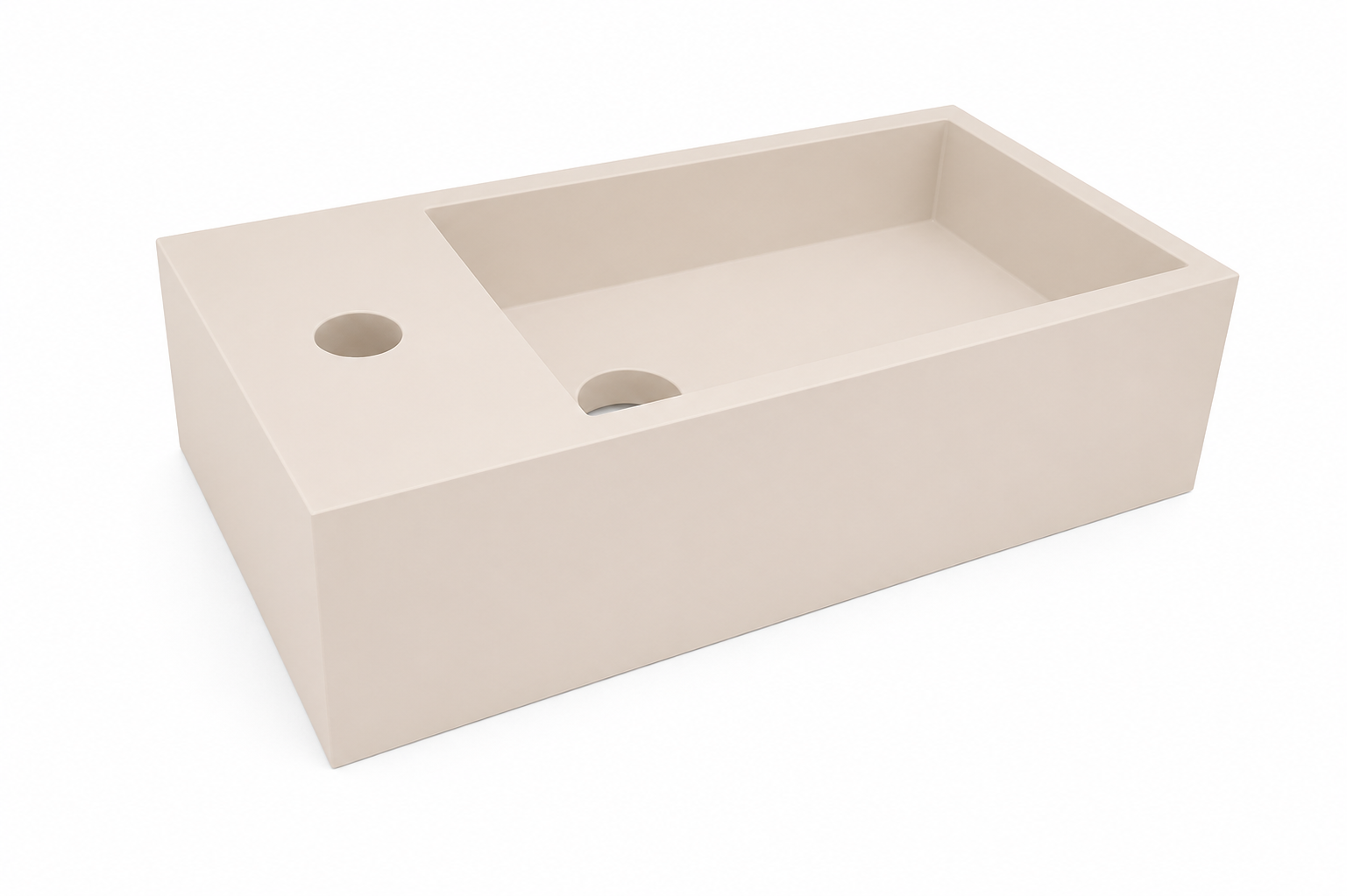 Productfoto Lotte fontein links 40 x 22 x 10 cm solid surface beige 364049
