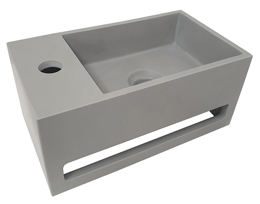 Productfoto Julia fontein links 35 x 20 x 16 cm solid surface betonlook 364062