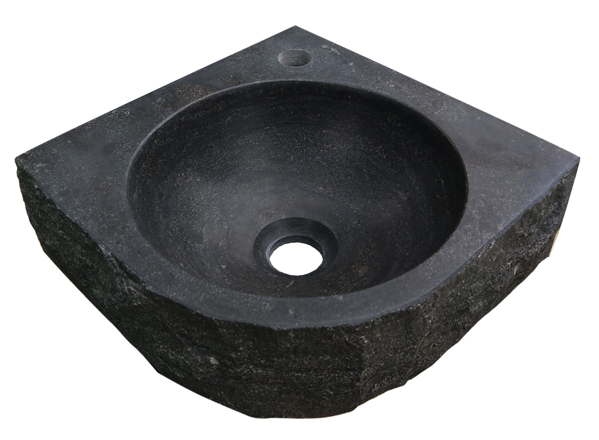 Productfoto Raw hoekfontein hamerslag 30x30x10 cm hardsteen gezoet 393509