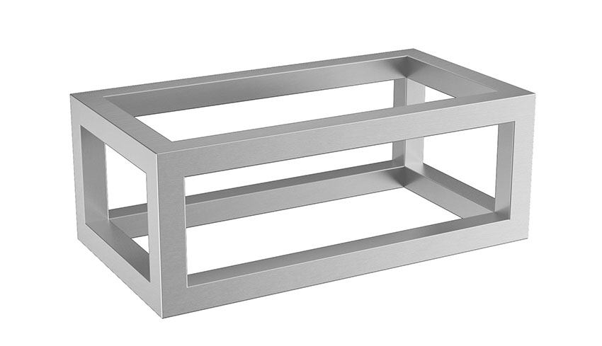 Productfoto Nick frame voor fontein 395 x 150 x 215 mm RVS 393534
