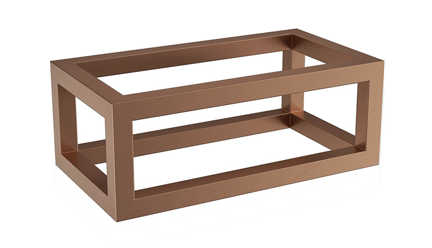 Productfoto Nick frame voor fontein 395 x 150 x 215 mm geborsteld brons koper PVD 393539