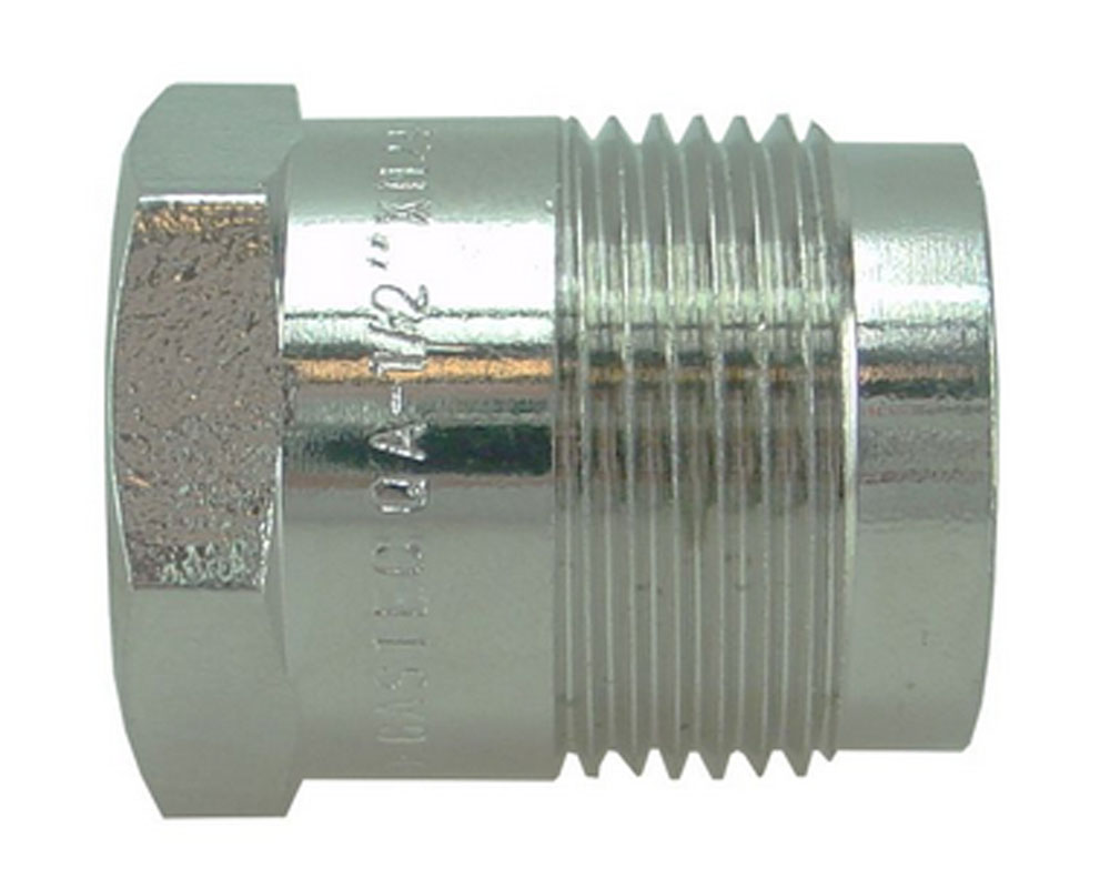 Productfoto Comfort aansluitstuk recht 1/2" bi  x M24 vernikkeld 404653