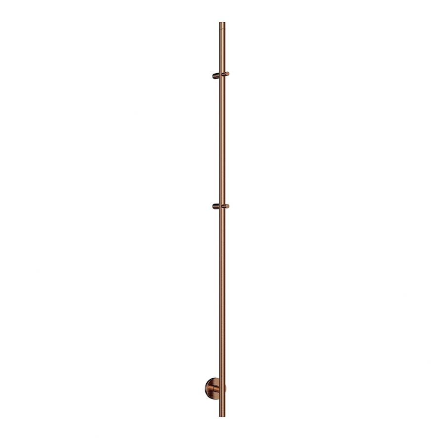 Productfoto Callista elektrische staafhanddoekradiator 60 Watt 150 cm geborsteld brons koper PVD 413548