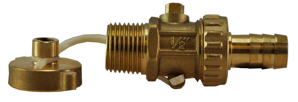 Productfoto Vul- en aftapkraan met dop 1/2" bu zwaar model 424545