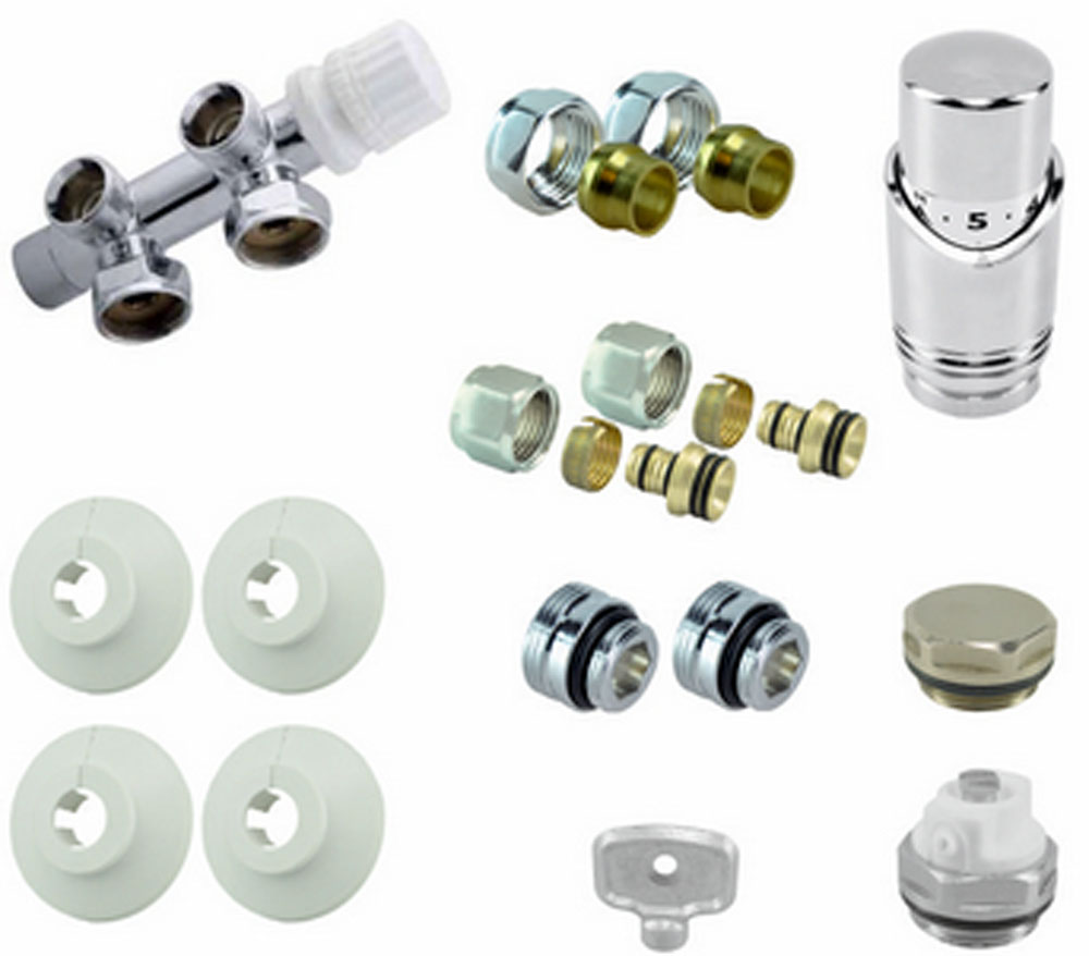 Productfoto Onderblok set haaks rechts compleet 16 x 2