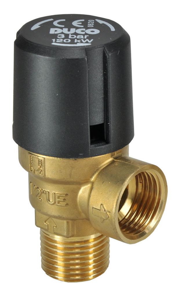 Productfoto Duco veiligheidsventiel 1/2" bu 3 Bar 483521