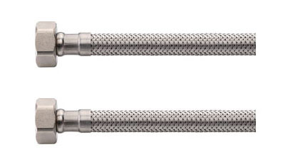 Productfoto Flexibele aansluitslang Kiwa 1/2" bi x 1/2" bi 30 cm RVS 523956