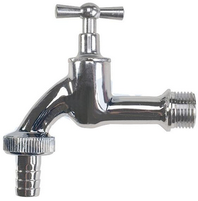 Productfoto HM slangwartelkraan chroom 1/2x3/4 534600