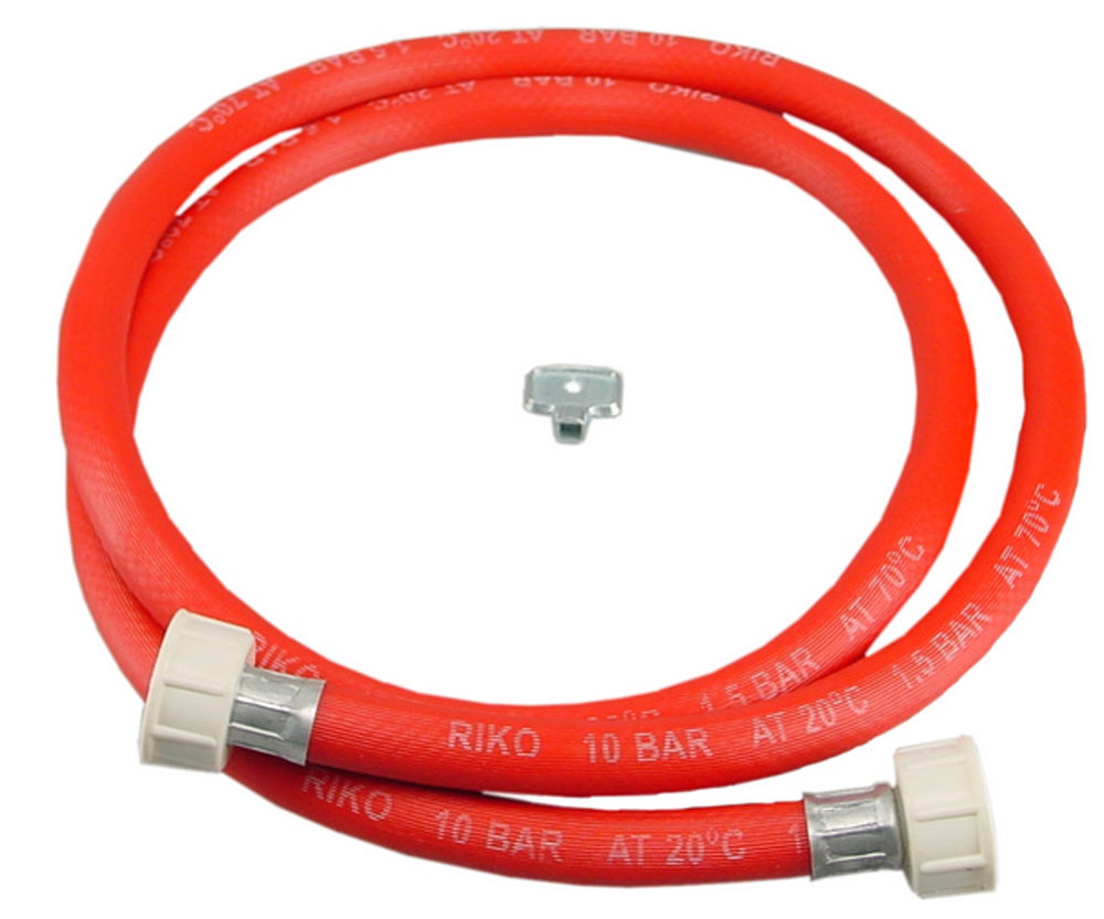 Productfoto Vulslangset rood + 3/4 wartels recht compleet 150cm 545025