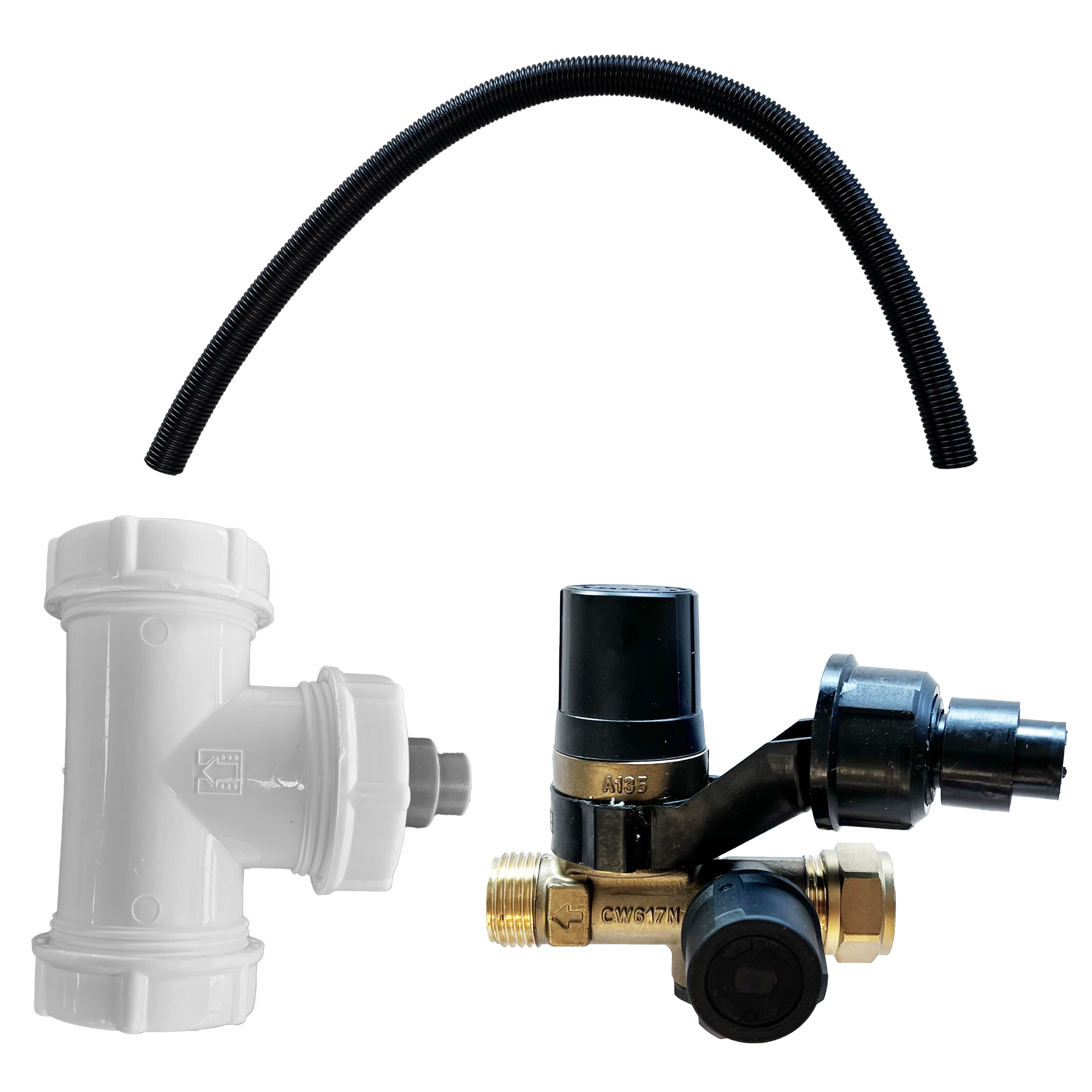 Productfoto Pentec inlaatcombinatie 15mm+buis+teestuk 594020