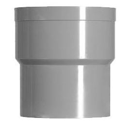Productfoto HWA verbindingsstuk mof 80 mm x verjongde spie 80 mm PVC 623010
