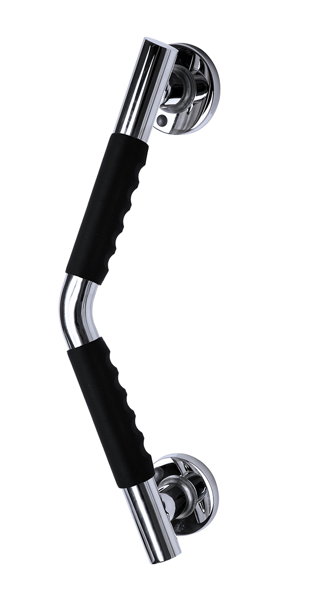 Productfoto Ridder Ken hoekbadgreep met softgrip 43 cm chroom/zwart 731326