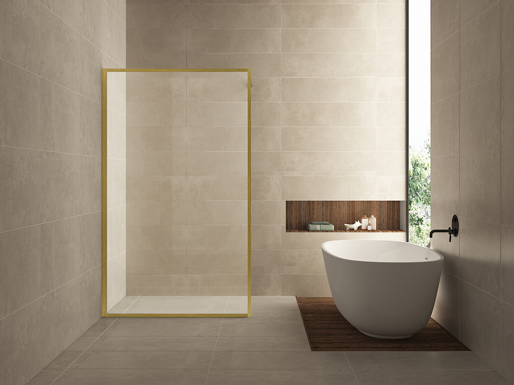 Productfoto Square inloopdouche 1200 x 2000 x 8 mm nano helder glas/geborsteld messing 203302